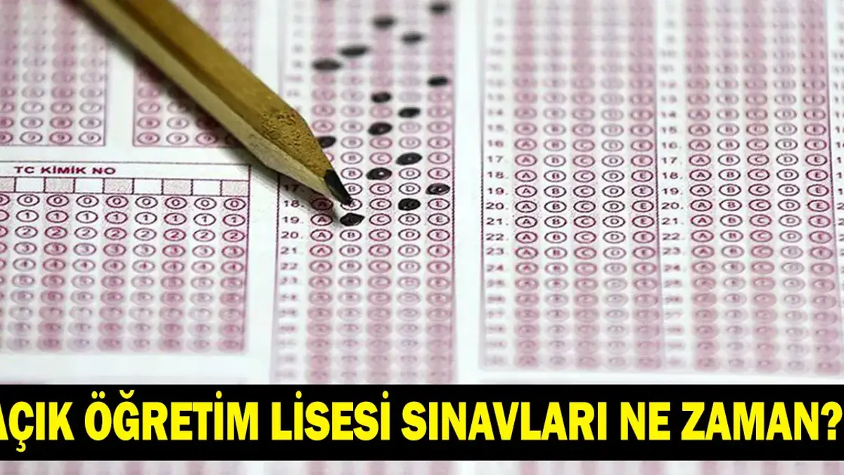 AÇIK ÖĞRETİM LİSESİ SINAVLARI NE ZAMAN? İşte AÖL sınav takvimi