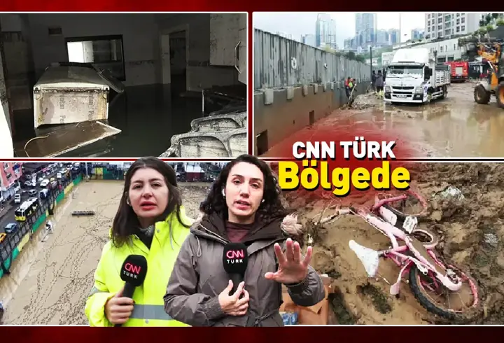 İşte Yağmur Sonrası İstanbul Manzarası… Sel Gitti, Felaketin İzleri Kaldı!