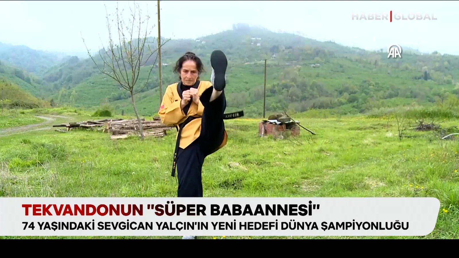 Tekvandonun “Süper Babaannesi” 74 yaşında hedefi ise dünya şampiyonluğu