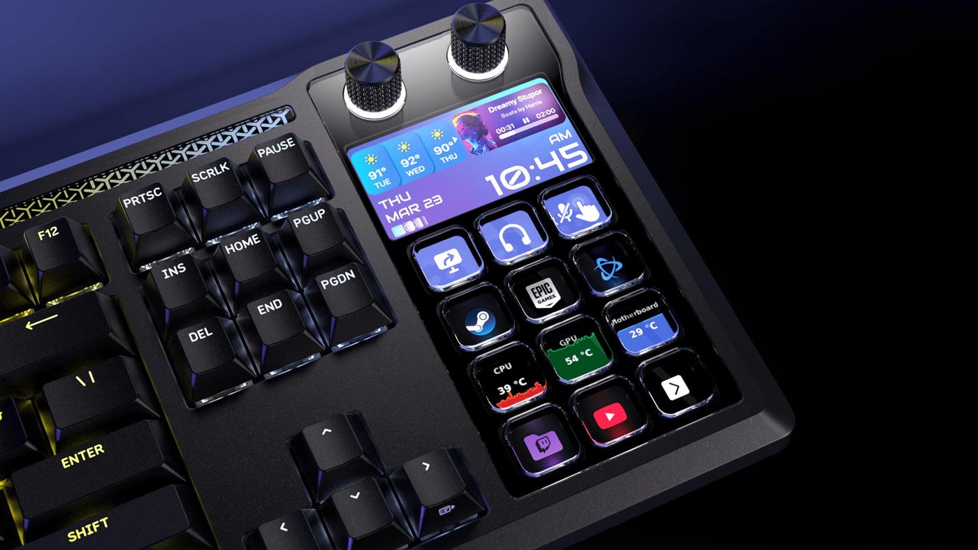 Corsair'den yayıncı ve oyunculara özel özelleştirilebilir klavye