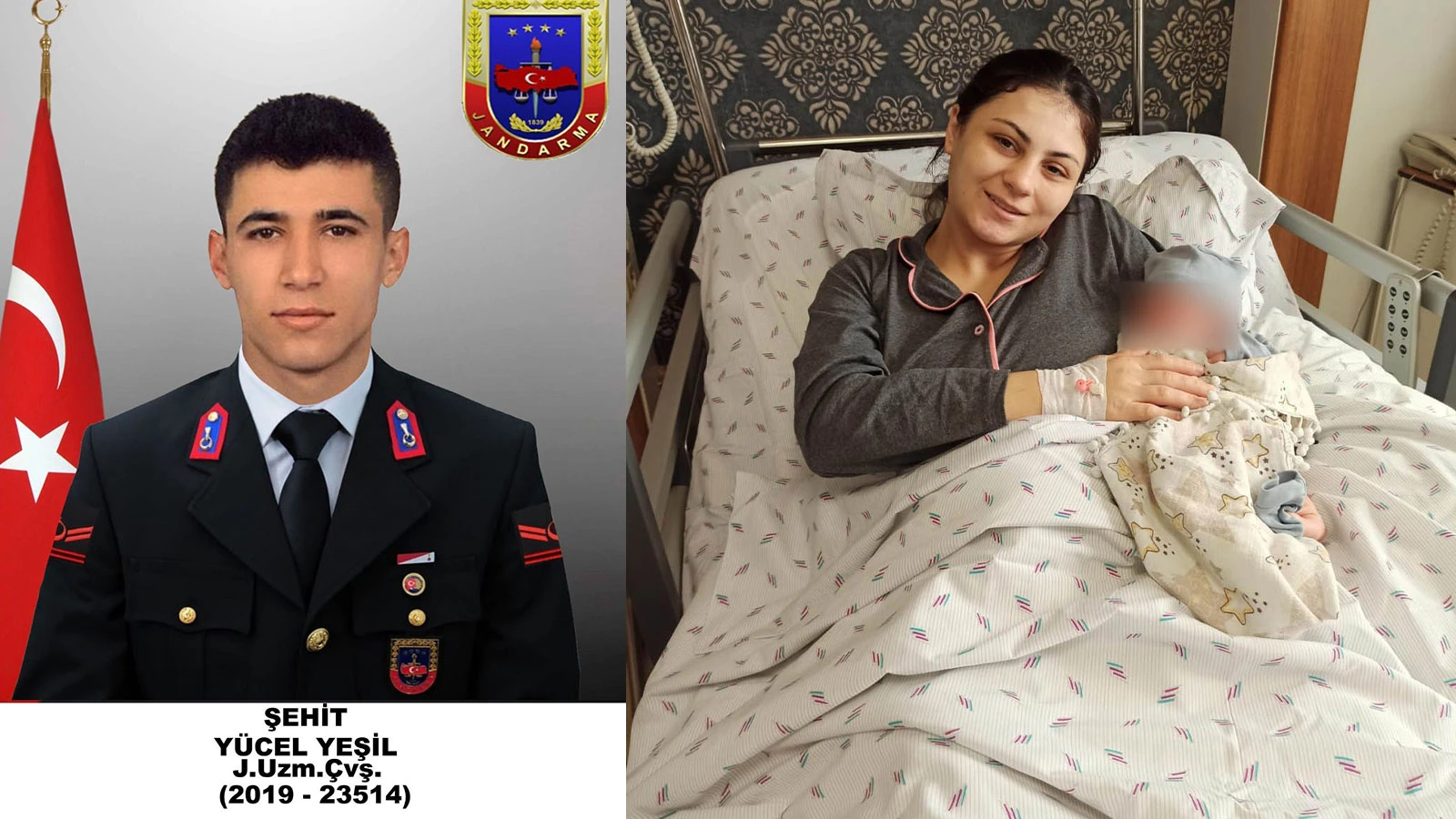 Geçtiğimiz gün son yolculuğuna uğurlanan şehidin adı, bugün doğan oğluna verildi