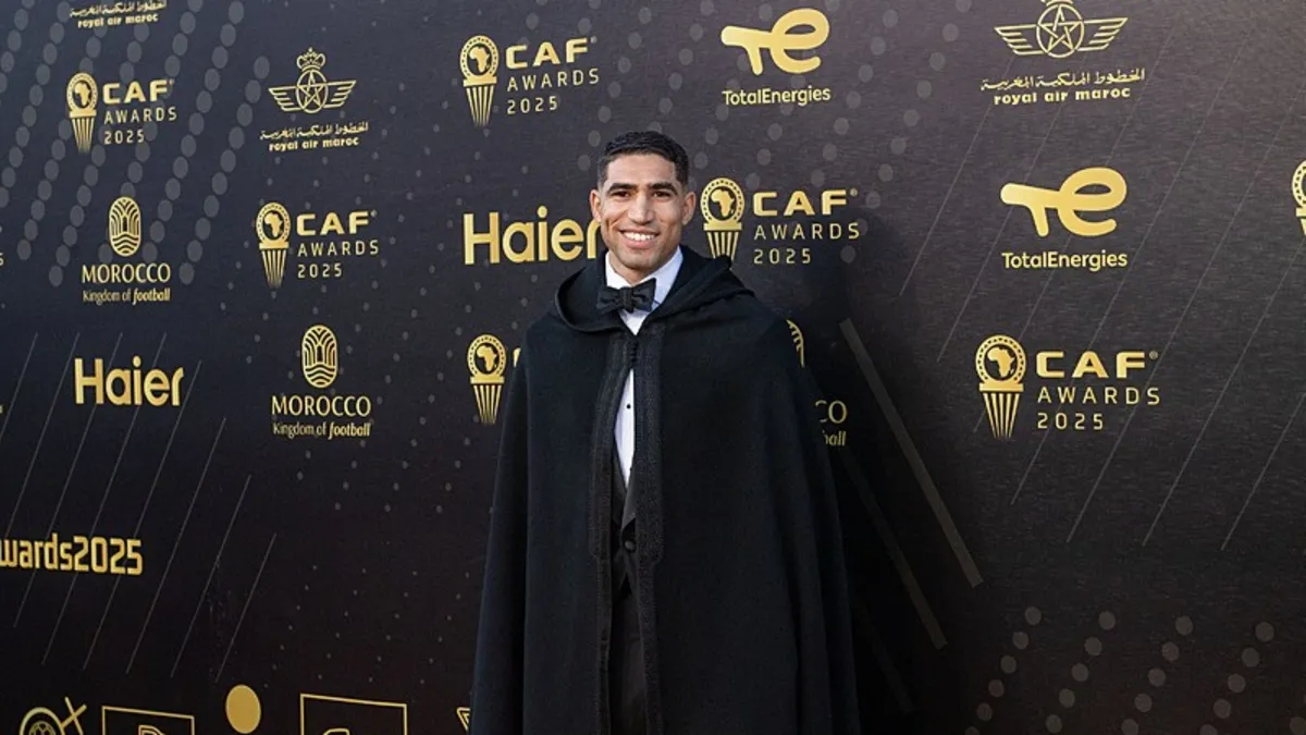 Afrika'da yılın futbolcusu Achraf Hakimi oldu!