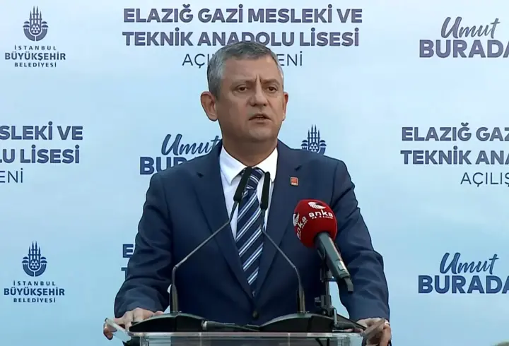 Özgür Özel, Elazığ’da İBB’nin yaptırdığı okulun açılışına katıldı