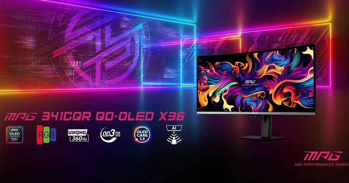 MSI MEG X ve MPG 341CQR QD-OLED X36 CES 2026’da Tanıtıldı