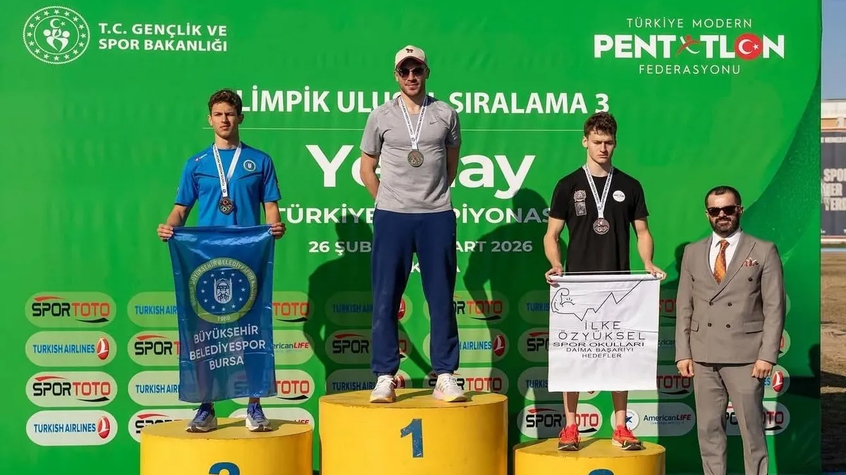 Bursalı genç sporcu modern pentatlonda Türkiye ikincisi oldu