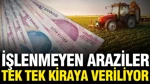 Tekirdağ'da İki Yıldır Ekilmeyen 288 Dekar Arazi Kiraya Verildi