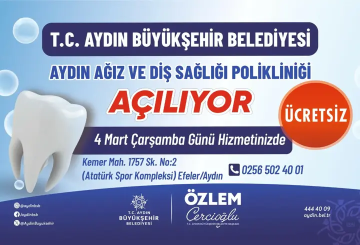 Aydın Ağız ve Diş Sağlığı Polikliniği hizmete açılıyor