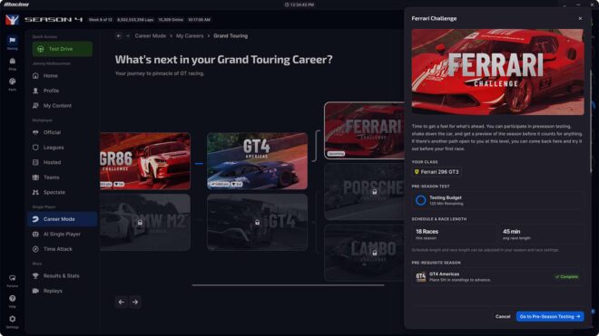 iRacing için geliştirilen “kariyer modu” için yeni bilgiler verildi