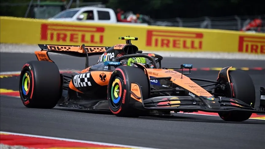 Formula 1 Belçika Prix'sinde pole pozisyonu Lando Norris'in