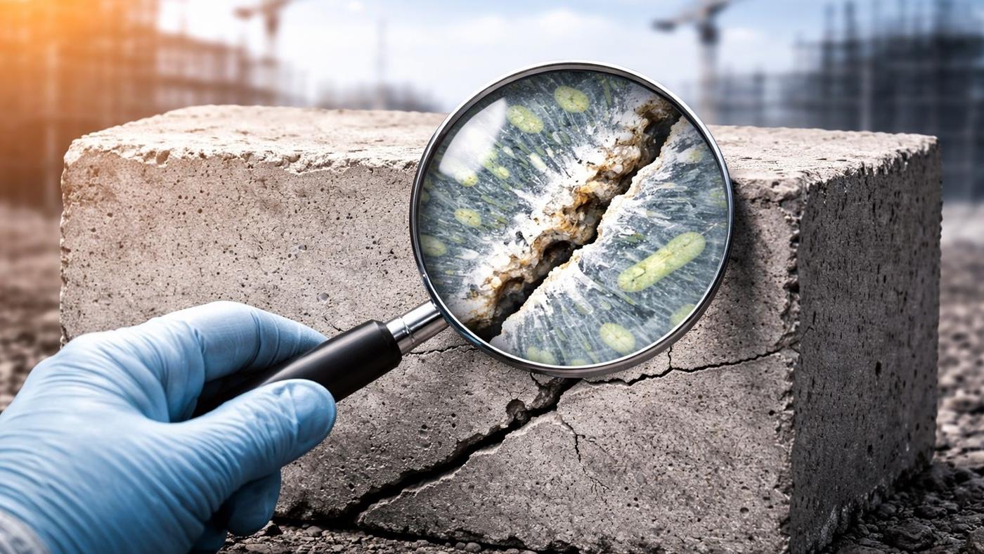 Bakterilerle kendi kendini onaran "akıllı beton" test edilmeye başlandı