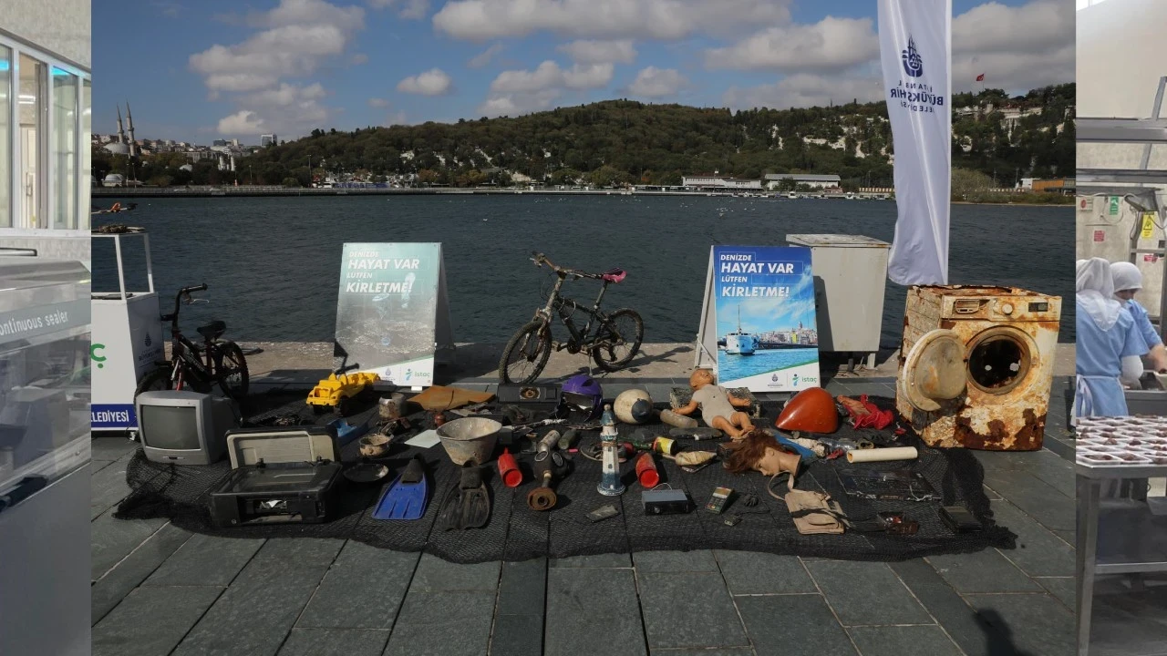 Marmara Denizi’nden çıkan atıklar sanat eserine dönüştü