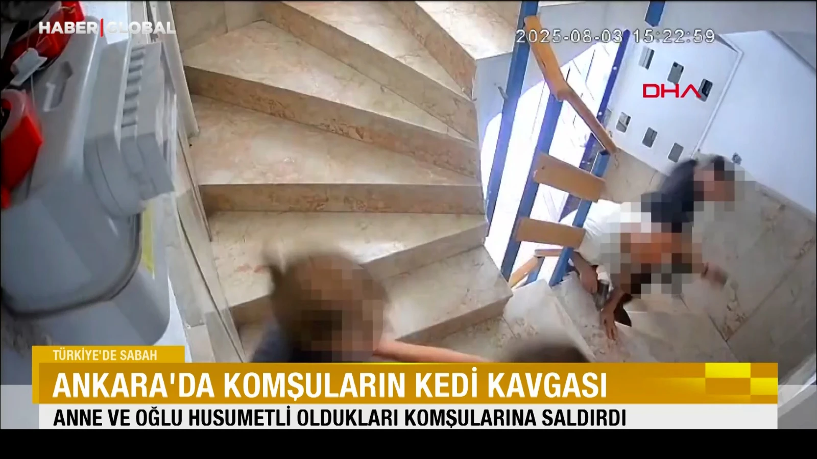 Ankara'da kedi besleme kavgası! O anlar kamerada