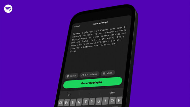 Spotify, “prompt” temelli çalma listesi oluşturma özelliği sunacak