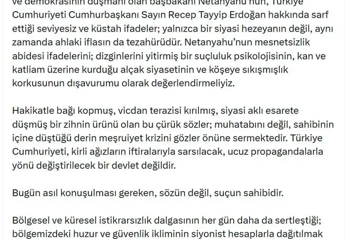 Bahçeli: Hiç kimse Türkiye'yi hedef alarak kendi suçlarını perdeleyemez