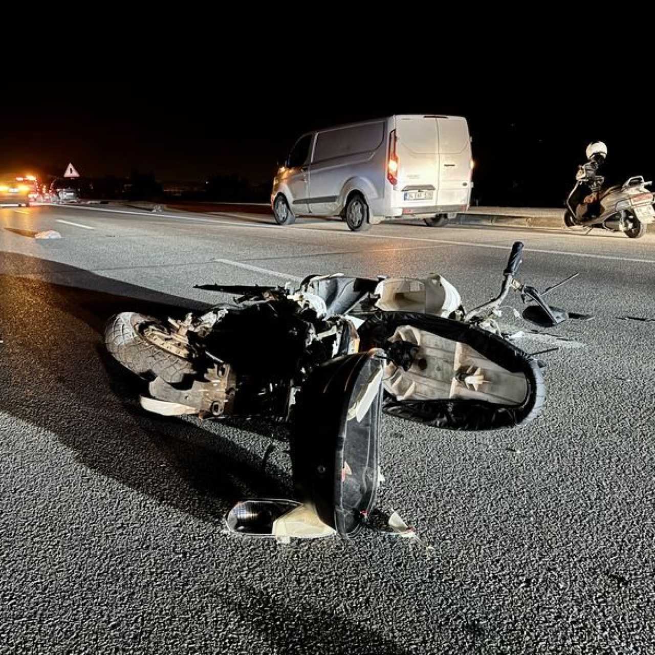 Elektrikli motosiklet sürücüsü kaza kurbanı