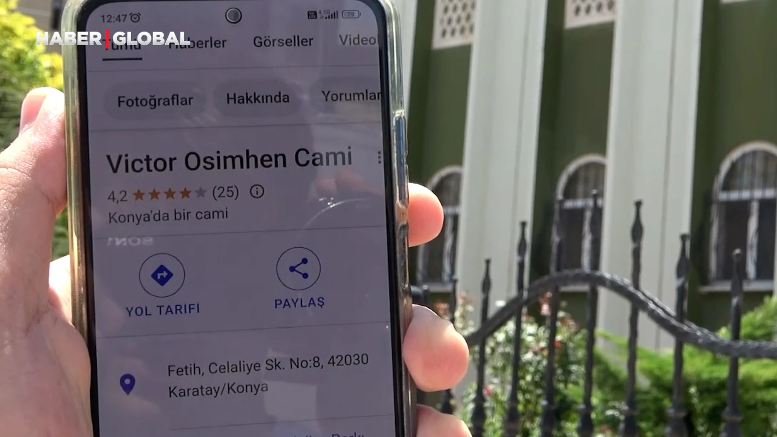 Camiye haritalarda yer ismi olarak Victor Osimhen'in ismini verdiler