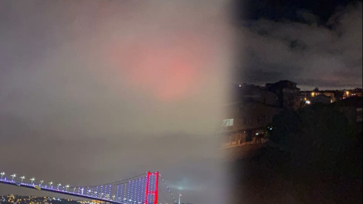 İstanbul'da deprem sonrası kızıl gökyüzü paniği!