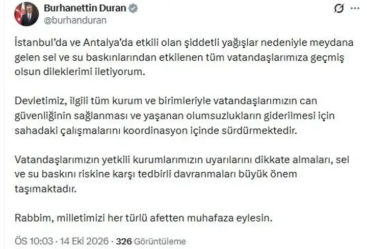İletişim Başkanı Duran: Devletimiz Tüm Kurum Ve Birimleriyle Sahada