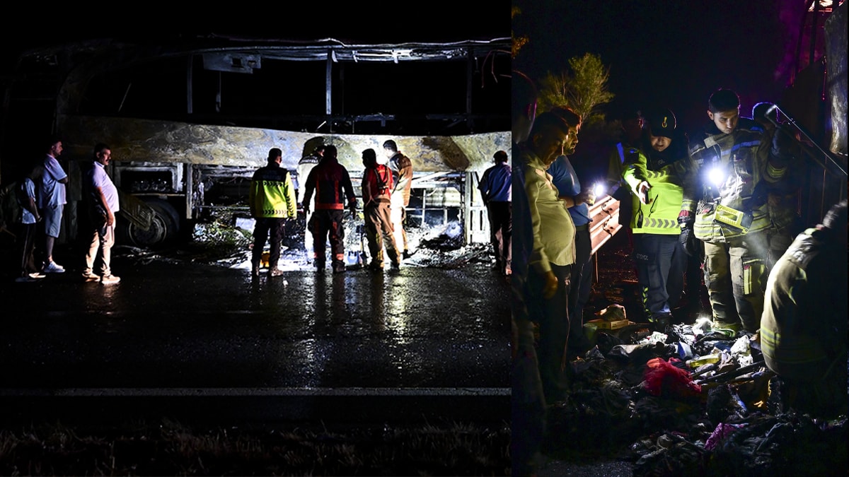 İçinde 36 kişi vardı! Ankara'da alev alev yanan yolcu otobüsünde can pazarı