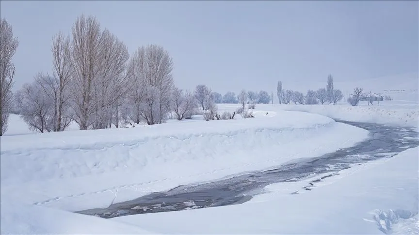 Ağrı'da kar nedeniyle köy okullarında eğitime bir gün ara verildi