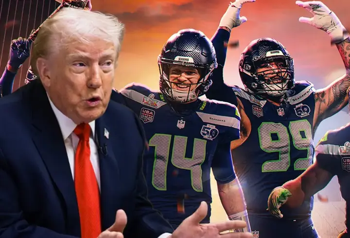 Super Bowl'da Seattle Seehawks şampiyon oldu! Trump'ın açıklaması geceye damga vurdu...