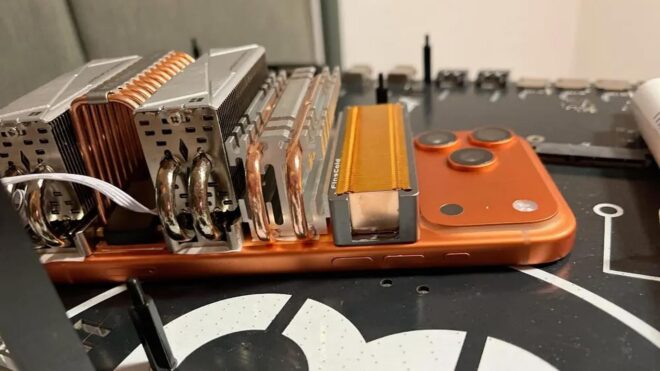 iPhone 17 Pro için M.2 SSD soğutucularının kullanıldığı ilginç bir kurulum hazırlandı