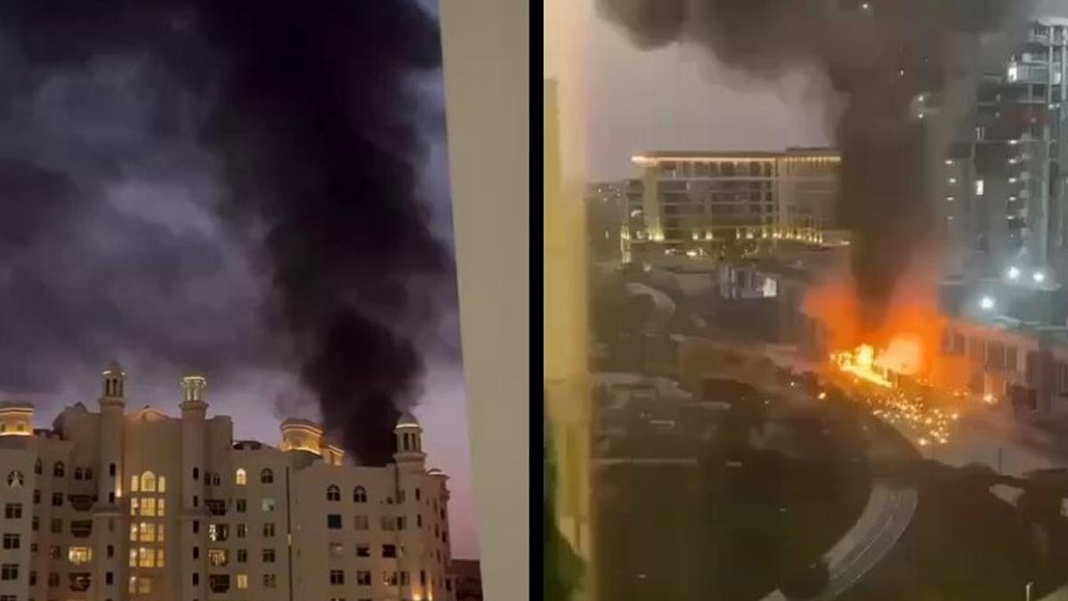 Savaş yayılıyor: Dubai’de bir otel alev alev