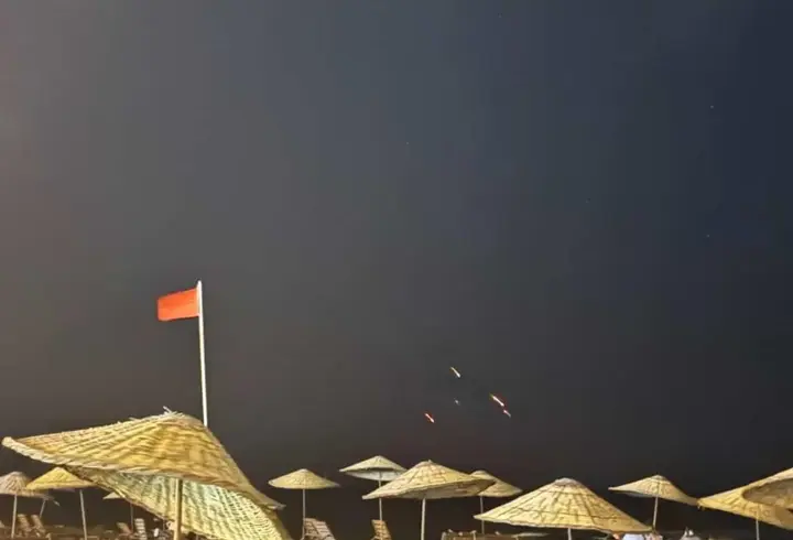 İran'dan İsrail'e atılan füzeler Hatay'dan görüldü