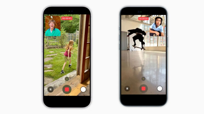iPhone 17 serisi ve iPhone Air, ön ve arka kameralarıyla aynı anda video çekebiliyor