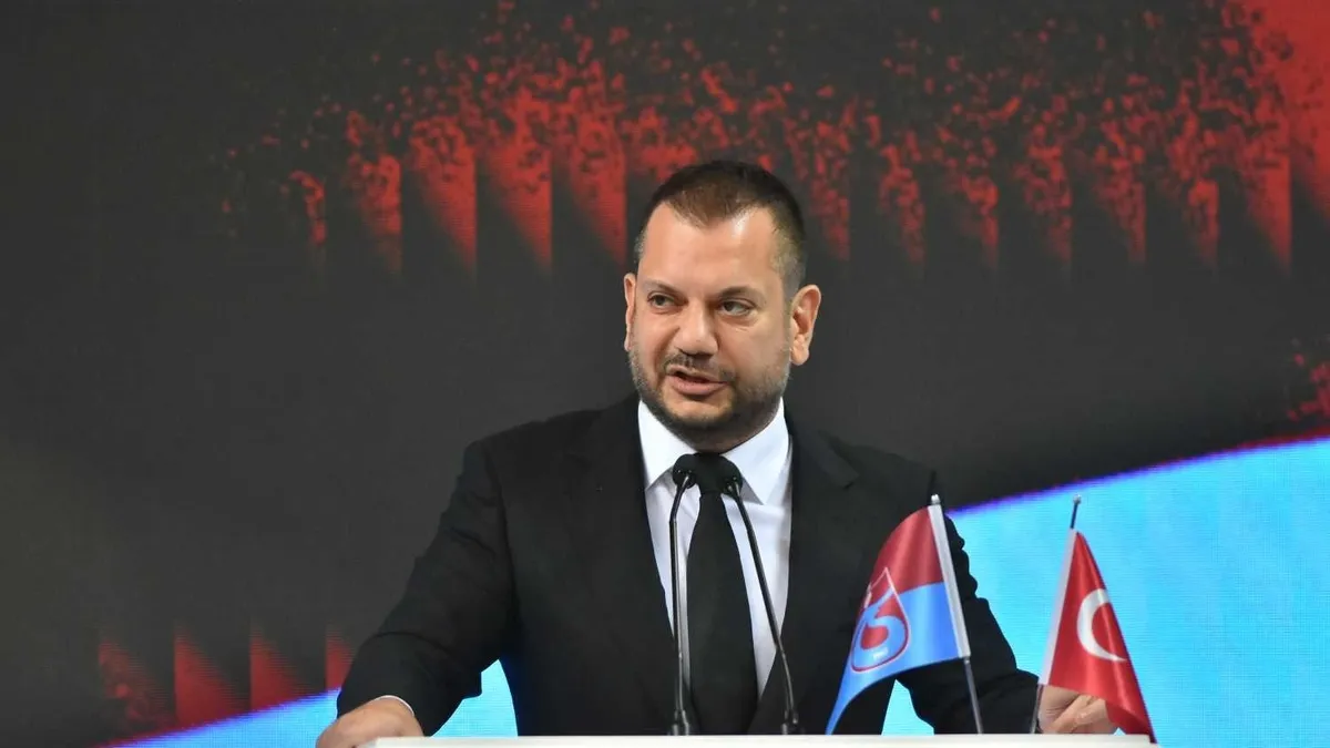 Trabzonspor Başkanı Ertuğrul Doğan'dan camiaya çağrı!