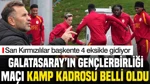 Galatasaray'ın Kamp Kadrosu Açıkladı: Sarı Kırmızılılar Başkente 4 Eksikle Gidiyor