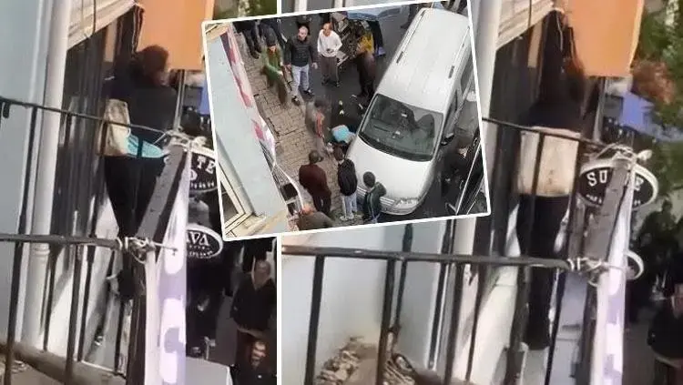 Otel Odasında Dehşet Anları! 'İmdat, Polis Yok Mu' Diye Bağırdı, Yere Düştü