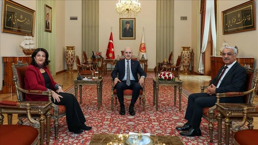 TBMM Başkanı Kurtulmuş, DEM Parti heyetini kabul etti