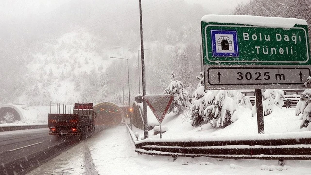 Bolu Dağı’nda ağır tonajlı araçlara geçiş yasağı