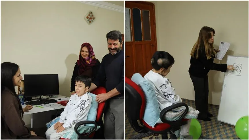 Hastalığı nedeniyle okula gidemeyen Hamza için eğitim seferberliği