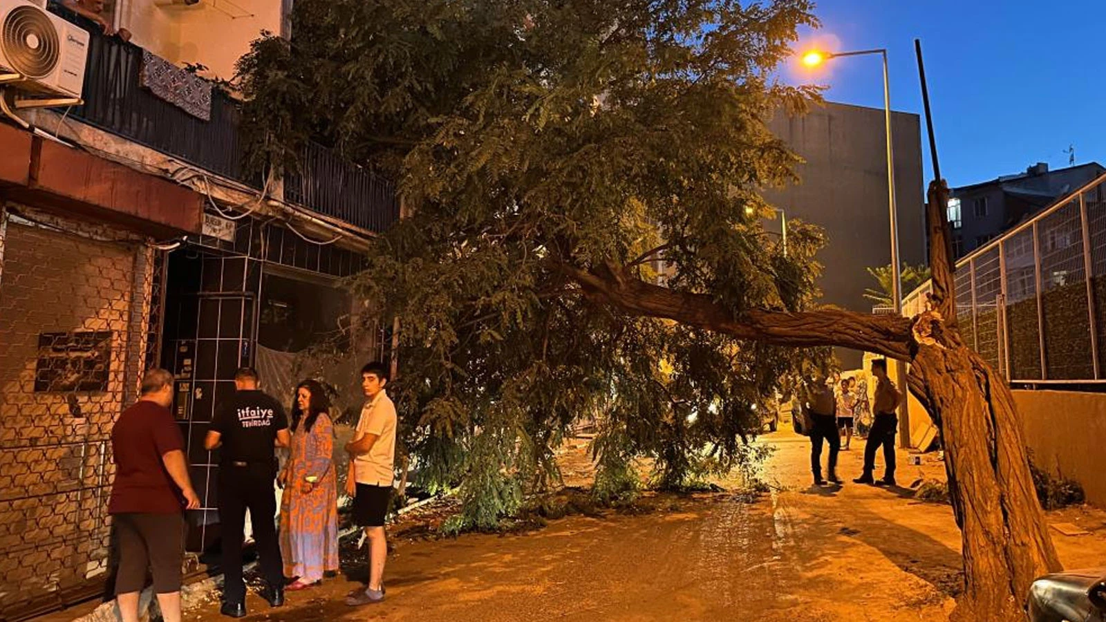 Balkonda kahve içen kadın hayatının şokunu yaşadı
