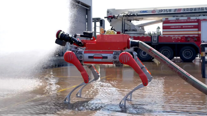 Çinli Unitree, itfaiye personeline yardımcı robot köpek geliştirdi [Video]