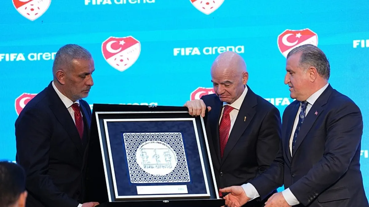 TFF Başkanı İbrahim Hacıosmanoğlu FIFA Arena projesinin açılışında konuştu!