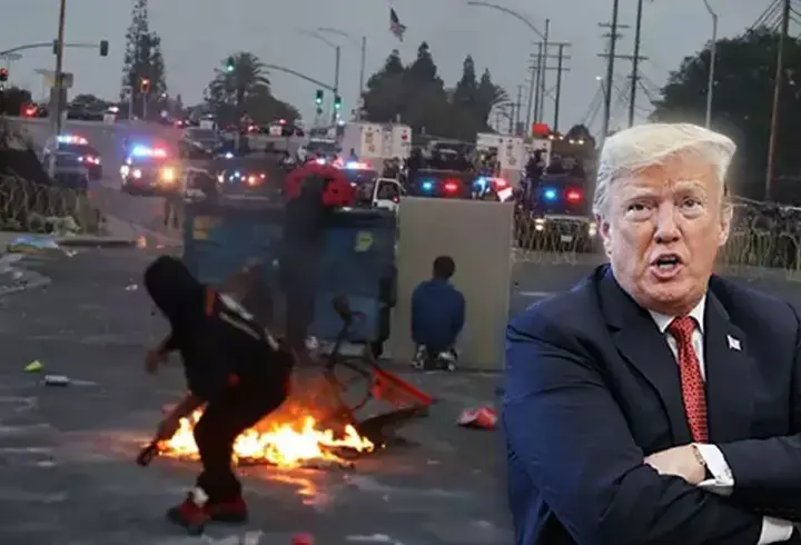 Trump, iç savaş mı istiyor? Los Angeles'taki olaylar hakkında konuştu