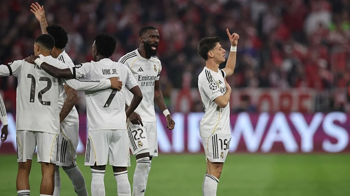UEFA Şampiyonlar Ligi çeyrek final maçında Arda Güler harika bir gole imza attı!