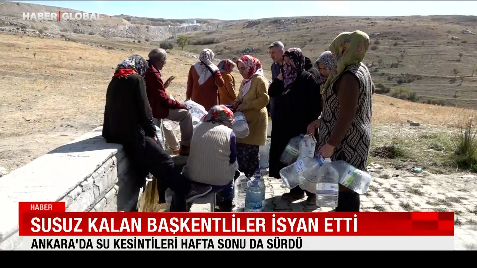 Ankara'da kriz büyüyor: Susuz kalan başkentliler isyan etti