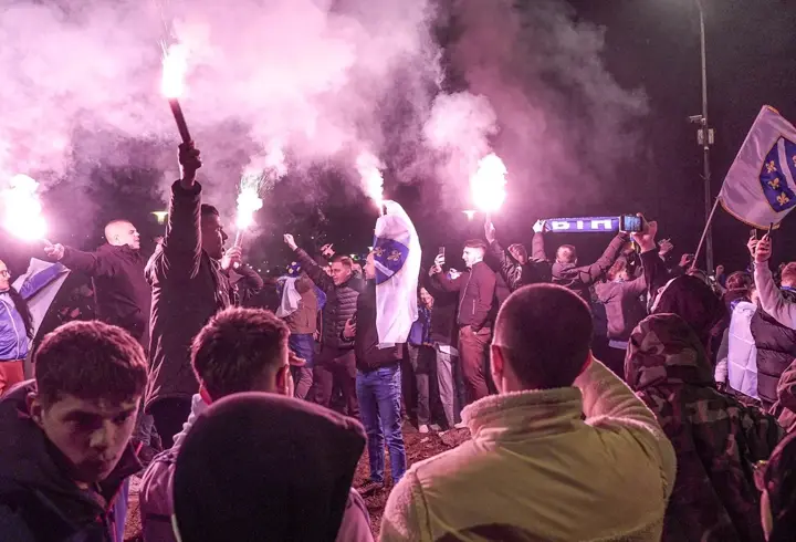 Bosna Hersek sokakları doldu taştı! Dünya Kupası coşkusu...