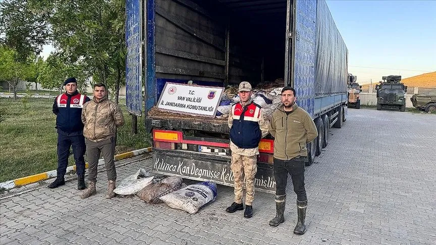 Van'da kaçak avlanmış 19 ton 200 kilogram inci kefali ele geçirildi