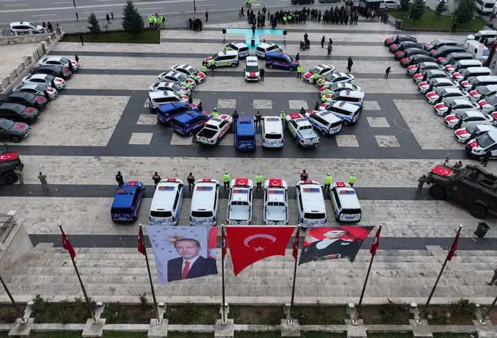 Sivas'ta polis ve jandarmaya 62 yeni araç tahsis edildi