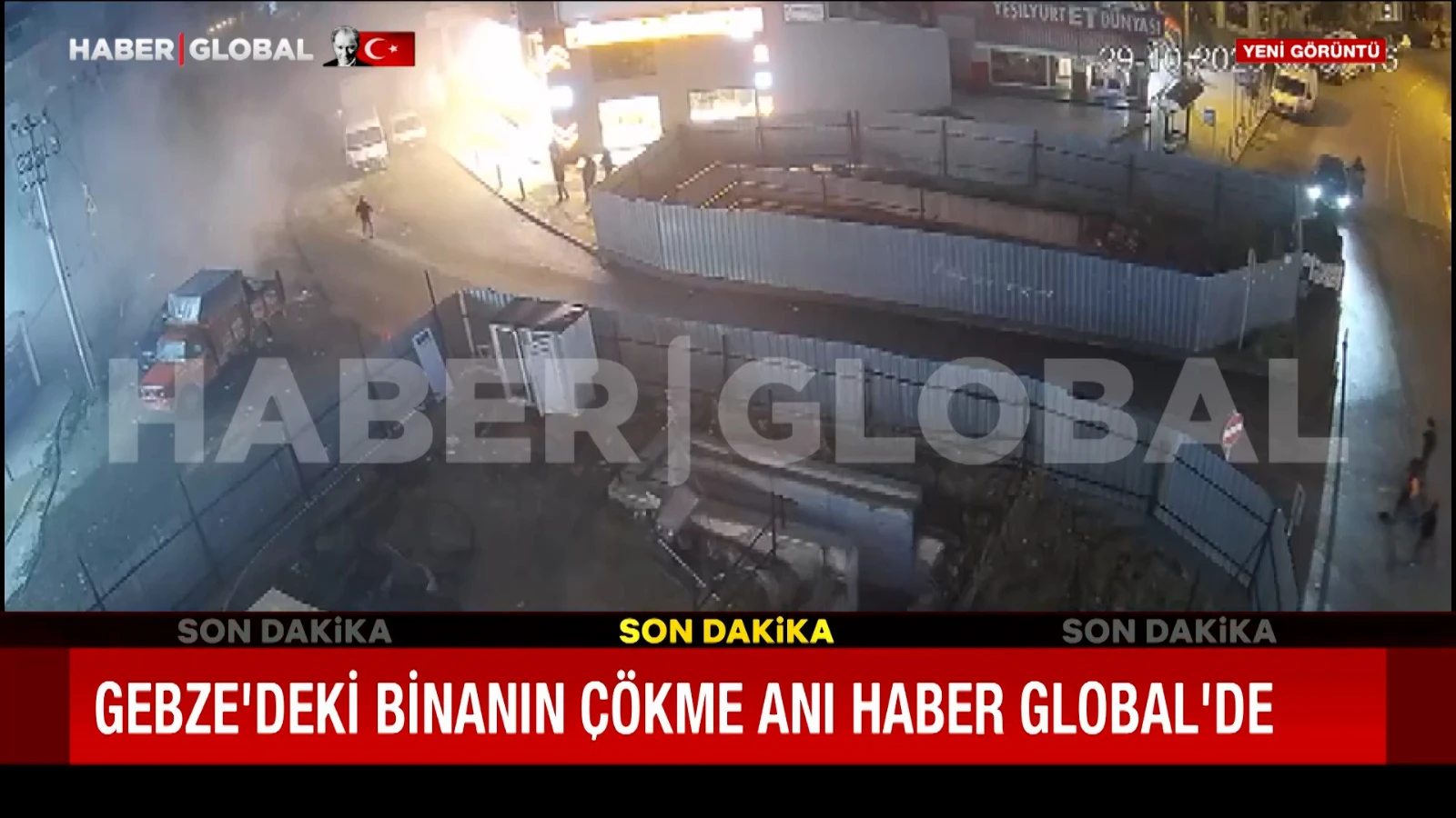 Gebze'deki 7 katlı bina bu şekilde yıkıldı: Kamera saniye saniye kaydetti
