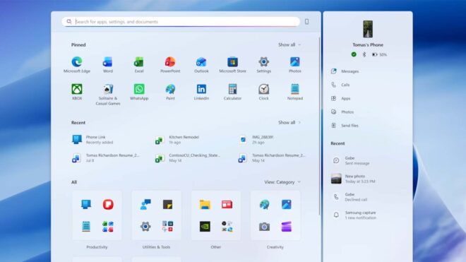 Microsoft, Windows 11’in Telefon Bağlantı Altyapısını Güçlendiriyor