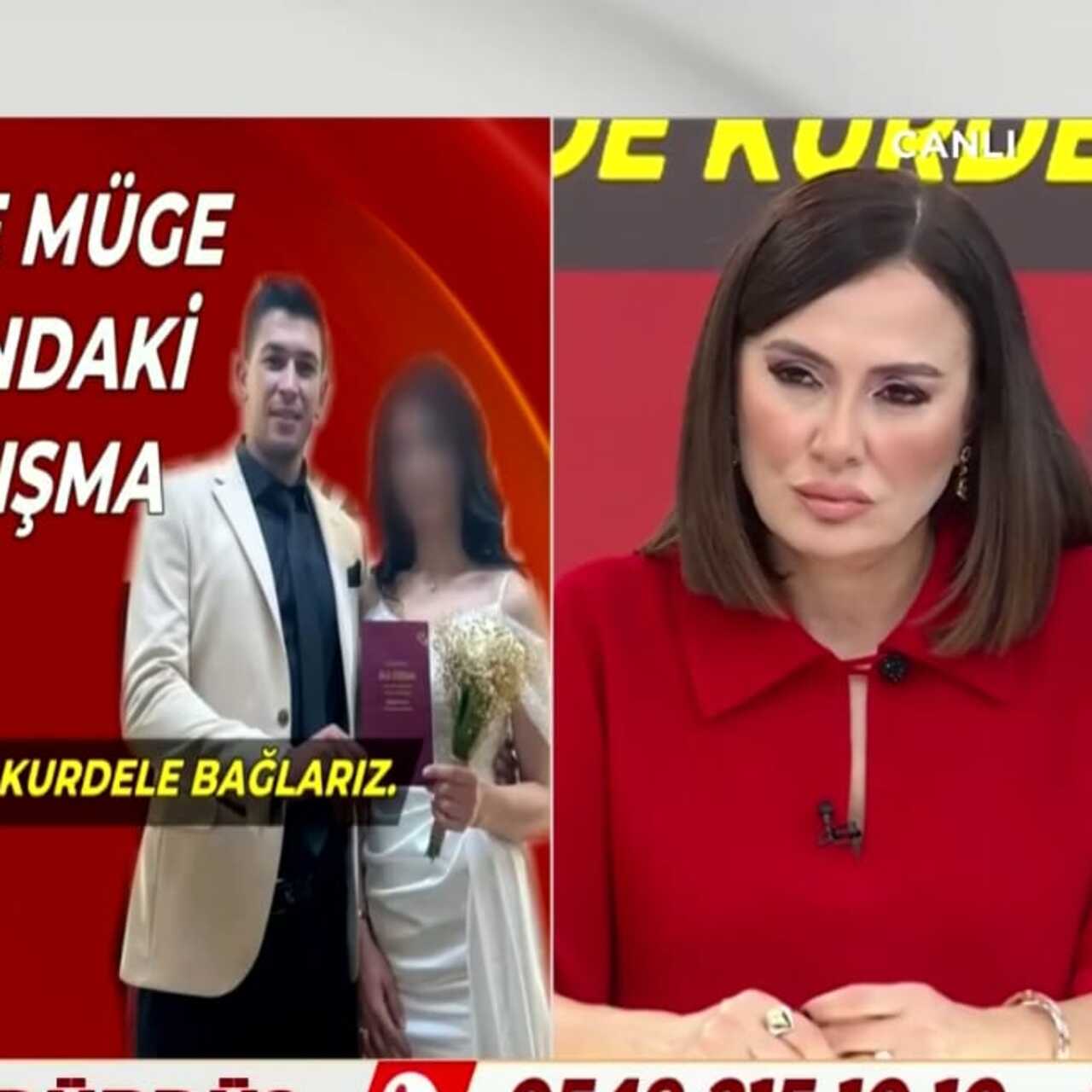Gelin Müge canlı yayına bağlandı!