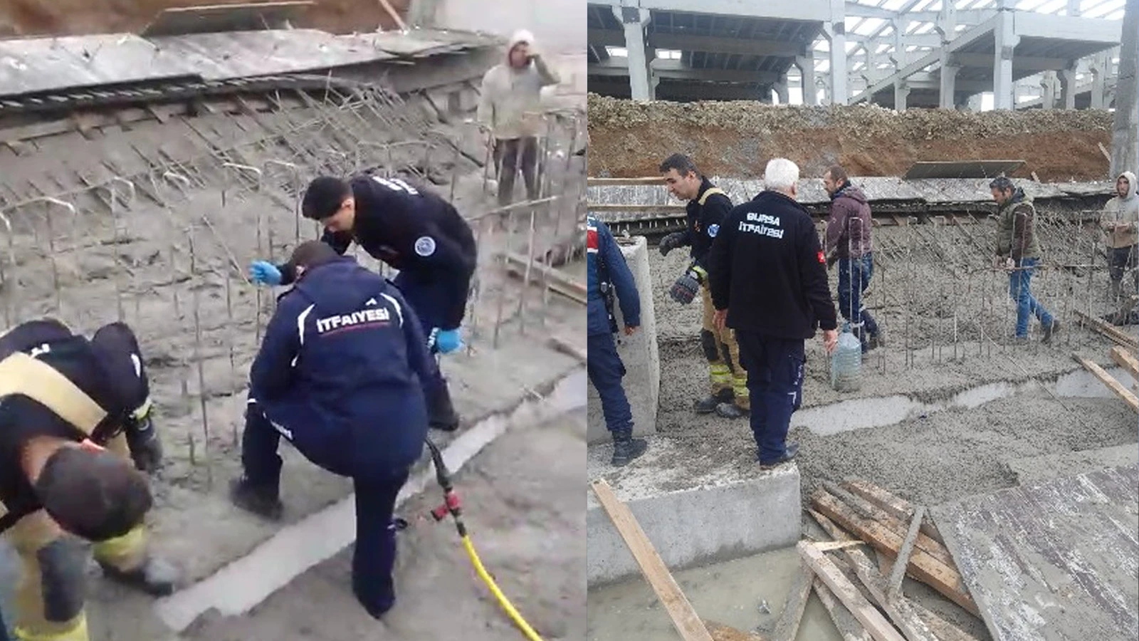Bursa'da inşaat alanında göçük: 1 işçi can verdi