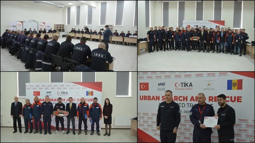 Türkiye kentsel arama kurtarma alanındaki tecrübelerini Moldova'ya aktarmaya devam ediyor