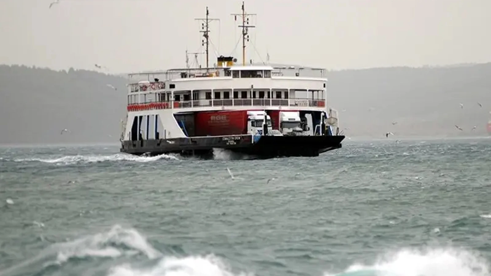 Gökçeada-Kabatepe hattında bazı feribot seferleri iptal edildi
